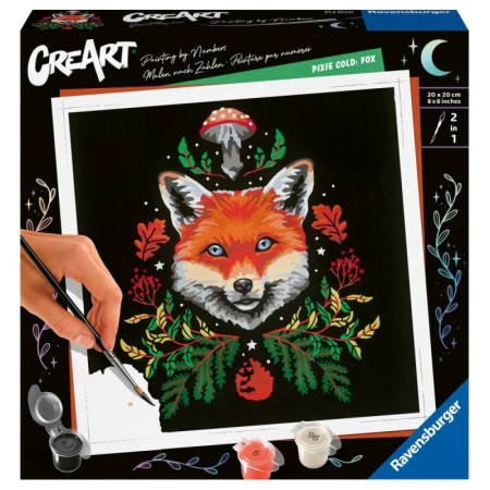 CreArt pictura pe numere pentru adulti editie Pixie Cold vulpe